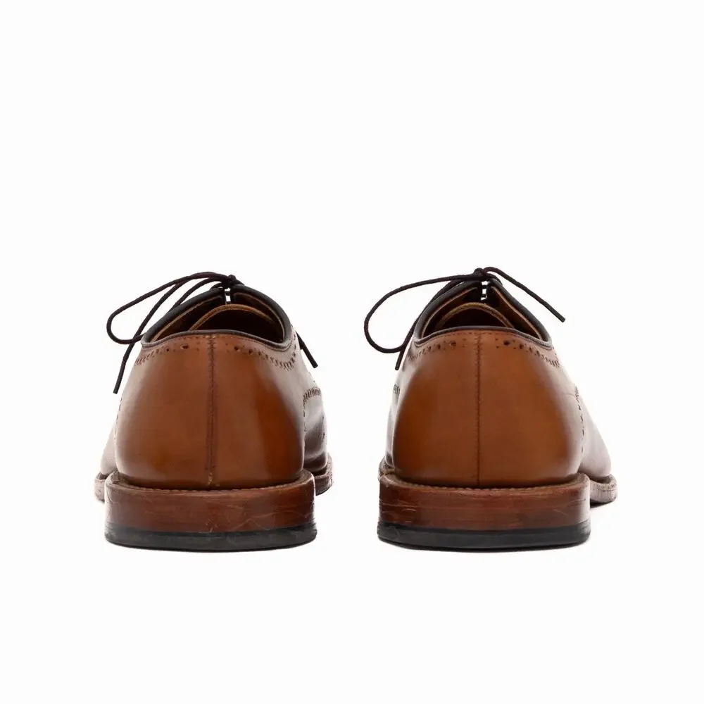 $495 Allen Edmonds Fairfax Brown Leather Oxford Dress Shoes — US 10 EEE
